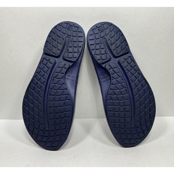 Oofos Ooahh Recovery Men’s Size 13 Blue Slide Comfort Sandal Shoes - Picture 6 of 7